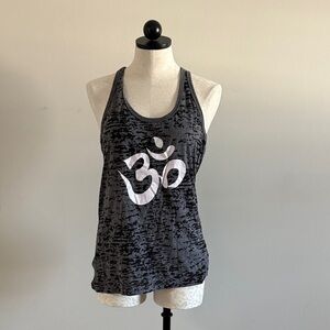 Women's Black Om Symbol Tank Top